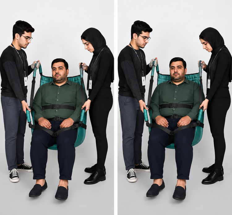 صندلی حمل و جابجایی بیمار مخصوص افراد سبک وزن تا 80 کیلو